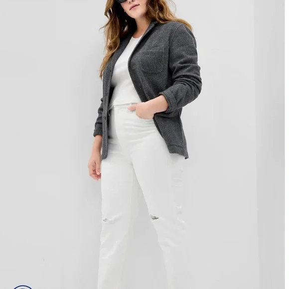 (HP)GAP Sky High Rise Cheeky Straight Jeans with Washwell - Picture 4 of 10